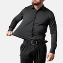Camisa Social Masculina VelloTech™ - Tecnologia Anti-Amassado e Tecido Respirável
