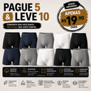 Vello Comfort™ – Kit de Cuecas Boxer Masculinas | Antimanchas e Antivazamento
