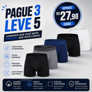 Vello Comfort™ – Kit de Cuecas Boxer Masculinas | Antimanchas e Antivazamento