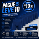 Vello Comfort™ – Kit de Cuecas Boxer Masculinas | Antimanchas e Antivazamento