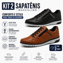 Sapatênis Masculino Premium com Zíper Lateral - Pague 1 e Leve 2